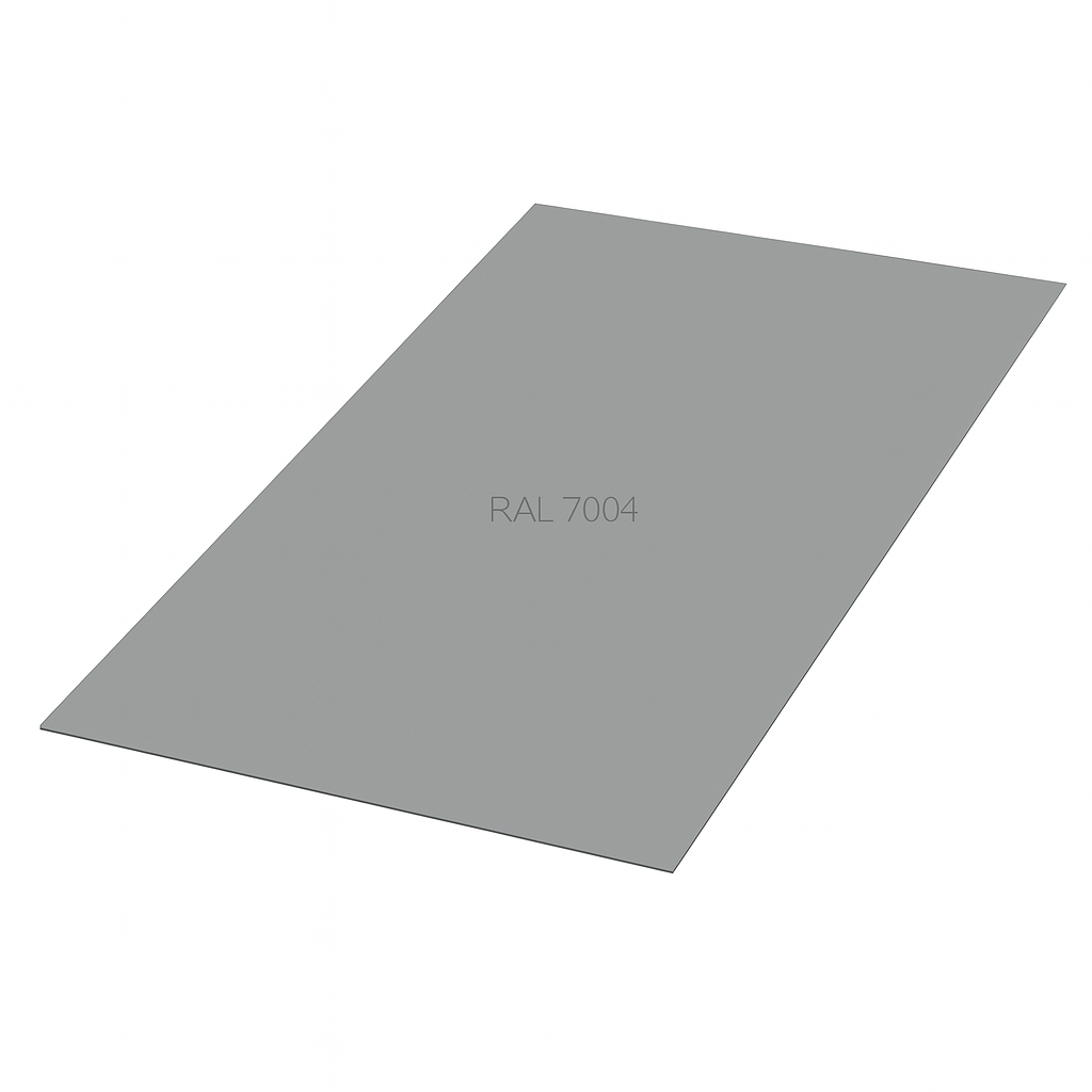 Гладкий лист RAL 7004 0,4х1250х2000 мм