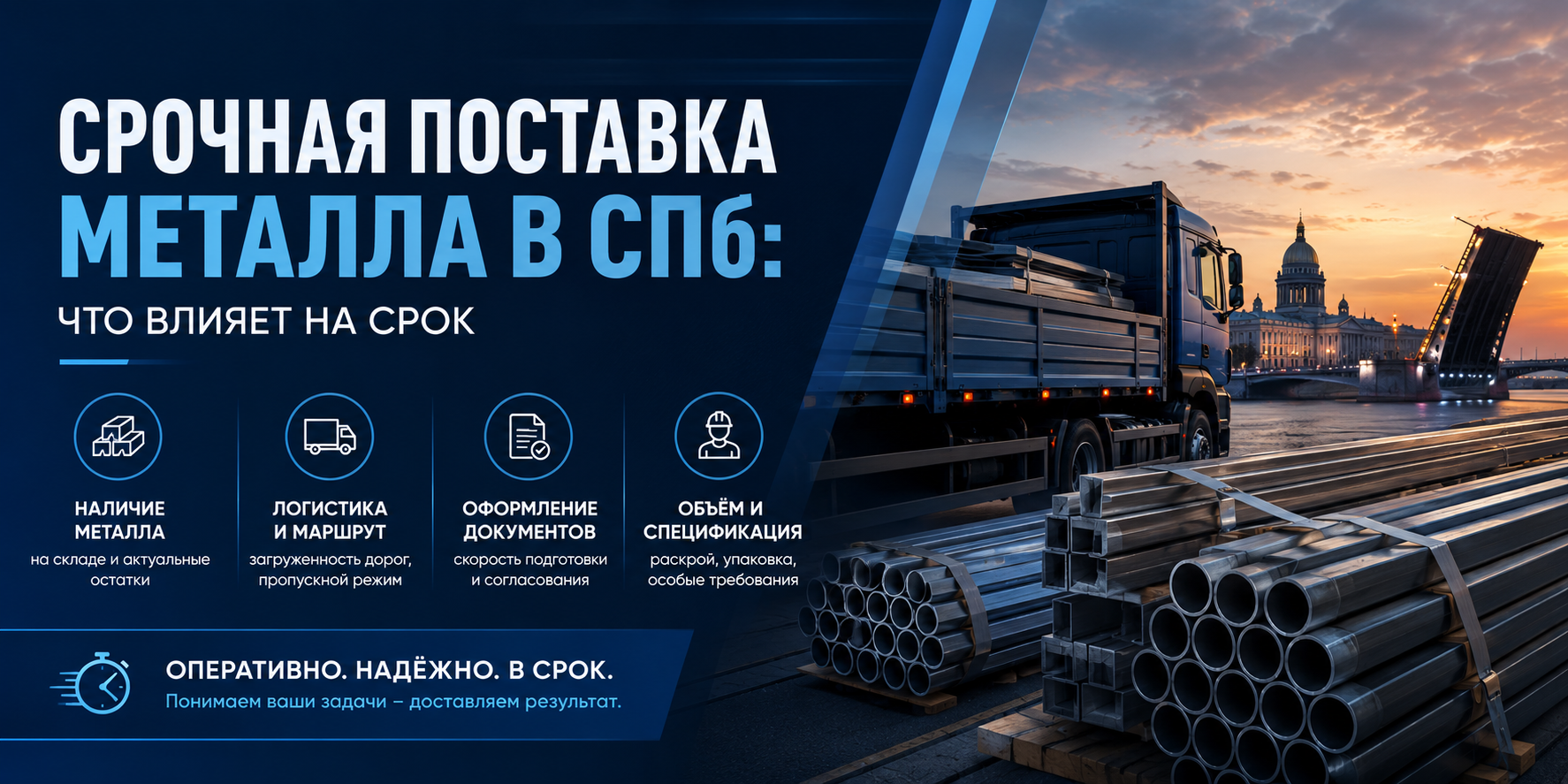 Срочная поставка металлопроката